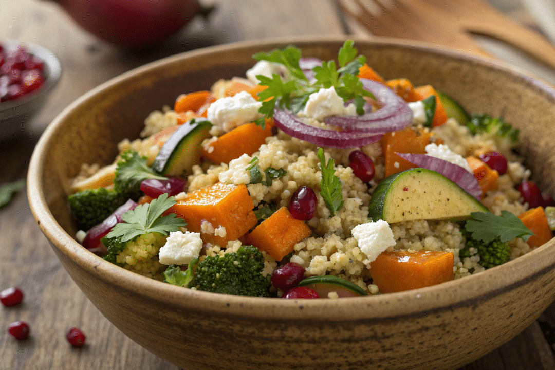Roasted Veggie Quinoa Salad Recipe