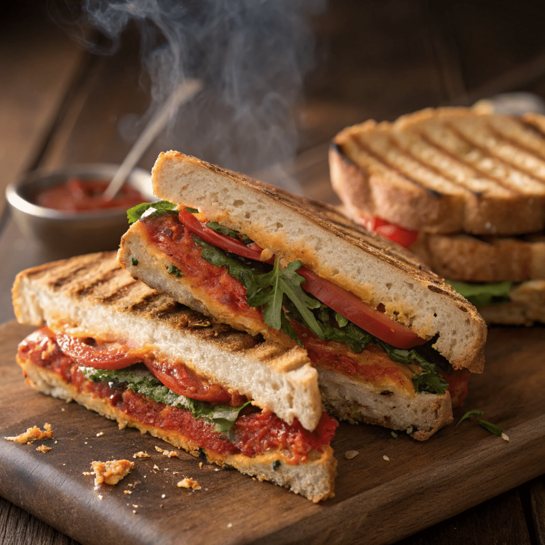 Spicy Tomato Tofu Panini