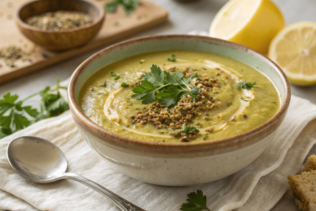 Split Pea Soup with Zaatar Recipe